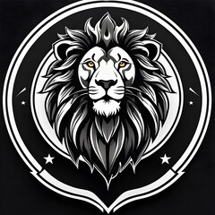 Obraz premium lion head illustration