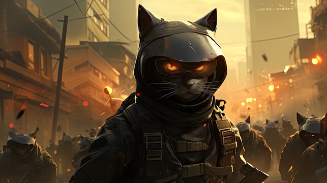 cat soldier