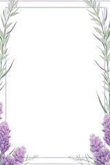 Lavender simple clean geometric frame