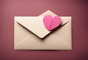  heart paper envelope sheet pink vintage