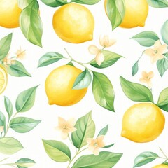 Lemon seamless pattern of blurring lines in different pastel colours