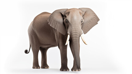 elephant on white background
