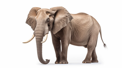 elephant on white background