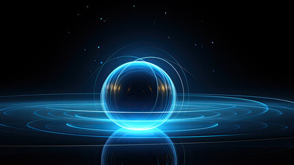 Obraz premium glowing orb in space