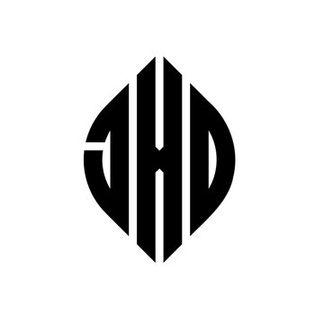 JXD circle letter logo design with circle and ellipse shape. JXD ellipse letters with typographic style. The three initials form a circle logo. JXD circle emblem abstract monogram letter mark vector.