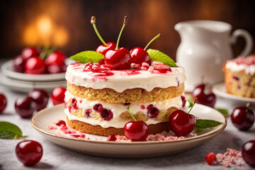 patisserie delicacies and cakes illustration