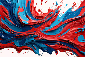 Abstract Creative unique looking red and blue mix abstract image