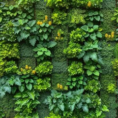 Green Wall Seamless for background
