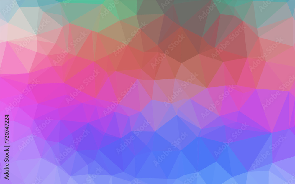 Poster light multicolor, rainbow vector shining triangular background. shining illustration, which consist 