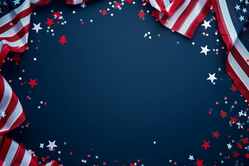 Fourth of july background. Generative AI