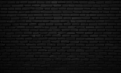 Dunkle Eleganz: Hintergrund mit schwarzen Backsteinen für visuelle Tiefe