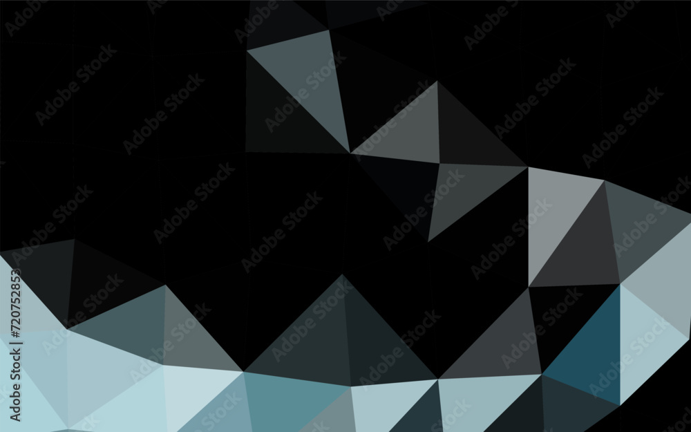 Poster dark blue vector abstract mosaic background. a sample with polygonal shapes. template for a cell pho
