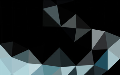 Obraz premium Dark BLUE vector abstract mosaic background. A sample with polygonal shapes. Template for a cell phone background.