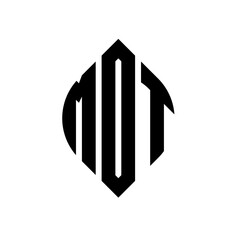 MOT circle letter logo design with circle and ellipse shape. MOT ellipse letters with typographic style. The three initials form a circle logo. MOT circle emblem abstract monogram letter mark vector.