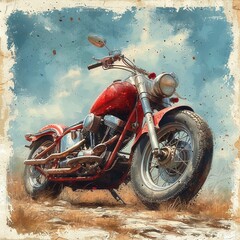 Obraz na płótnie Canvas Vintage Bike Illustration