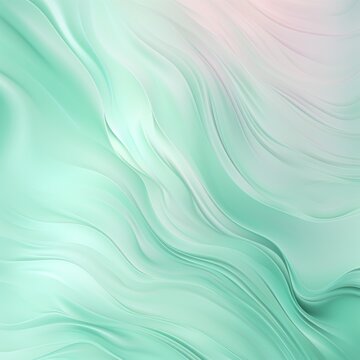 Mint seamless pattern of blurring lines in different pastel colours, watercolor © Michael