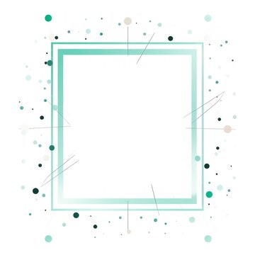 Mint simple clean geometric frame