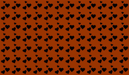 Vector abstract texture with black hearts Stylish design for wrapping fabric cloth print. Wedding decor.  Valentines day. Pattern Textile swatch black Heart Bright seamless pattern Minimal cool print 