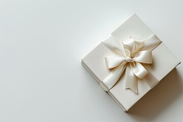 Minimalist Ivory Gift Box White Day