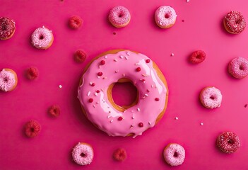  background pattern pink donut glaze pink raspberry
