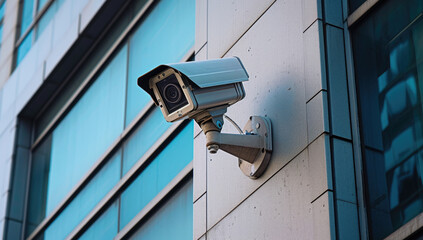 security camera being installed on the side of the home generative AI