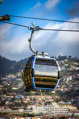 cable car of funchal, madeira, monte, funicular, transportation, gondola