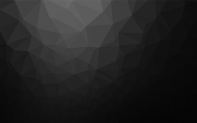 Obraz premium Dark Silver, Gray vector low poly cover. Colorful illustration in Origami style with gradient. Completely new template for your business design.