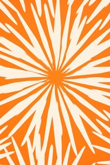 Orange striking artwork featuring a seamless pattern of stylized minimalist starbursts