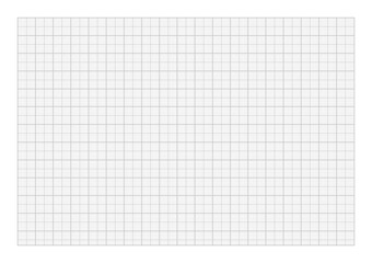 Millimeter paper A5 format vector illustration on a white background