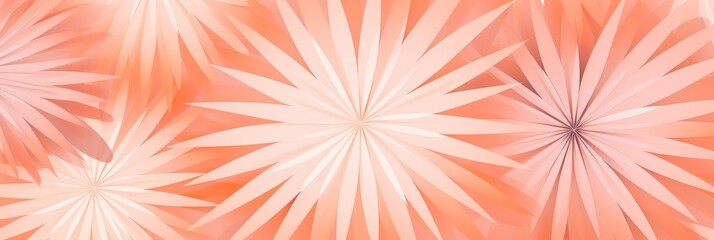 Peach striking artwork featuring a seamless pattern of stylized minimalist starbursts