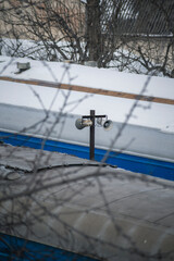 loudspeaker on the station platform