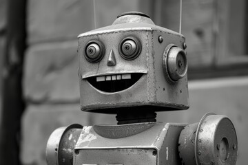 ai robots giggling and laughing,superiority over people