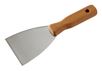 Putty knife isolated on white bkg