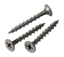 Screws isolated on white bkg