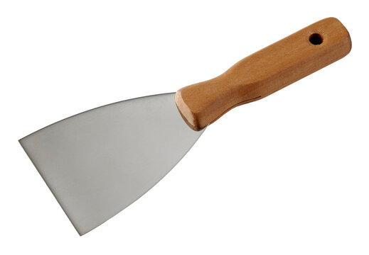 Putty knife isolated on white bkg