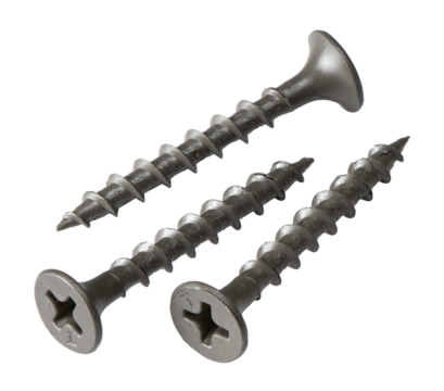 Screws isolated on white bkg