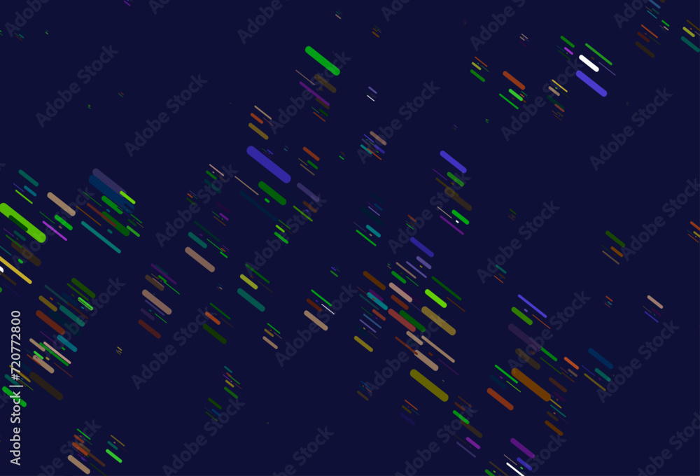 Poster light multicolor, rainbow vector texture with colorful lines.