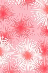 Pink striking artwork featuring a seamless pattern of stylized minimalist starbursts