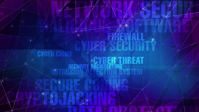 Technology and cybersecurity in cyberspace safeguarding connected lines and online protection against cybercrime, cyber attacks, and phishing attacks through secure networks and data encryption