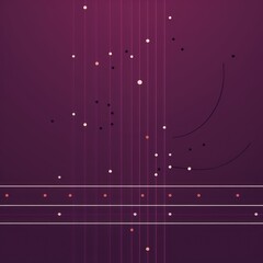 Plum minimalistic background with line and dot pattern