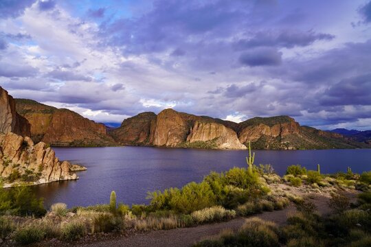 Cliff Faces on Canyon Lake, Arizona