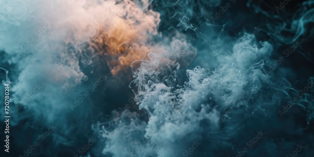 Aufkleber A close up view of a cloud of smoke. Perfect for adding an atmospheric touch to any project