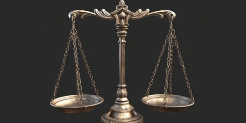 A scale of justice with a chain wrapped around it. Can be used to represent the concept of justice, law, and equality. Suitable for legal and justice-related designs