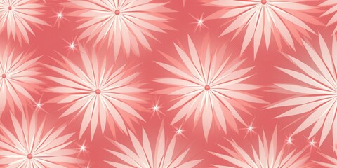 Rose striking artwork featuring a seamless pattern of stylized minimalist starbursts