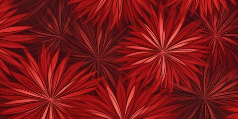 Ruby striking artwork featuring a seamless pattern of stylized minimalist starbursts 