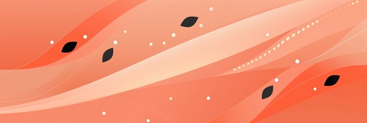 Salmon minimalistic background with line and dot pattern