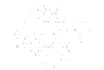Light Silver, Gray vector backdrop with dots, spots, cubes.