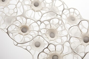 Naklejka premium Vibrant and captivating unusual abstract 3d background for science and technology concepts