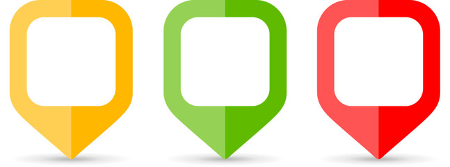 Location map pin buttons