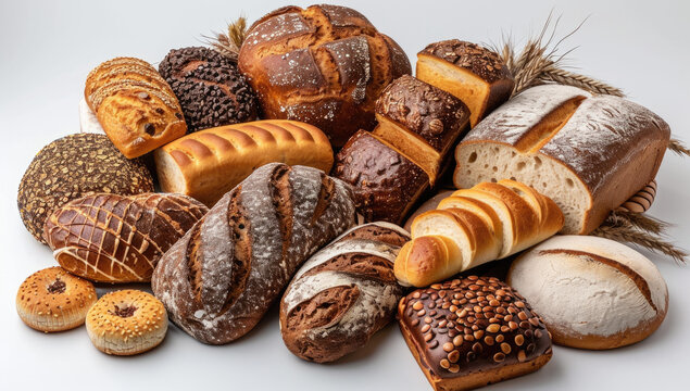 different kinds of bread like cookies Generative AI